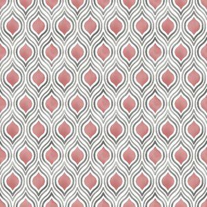 A Street Prints Wallpaper 2 Rolls Pattern FD22702 Gray and Deep Coral